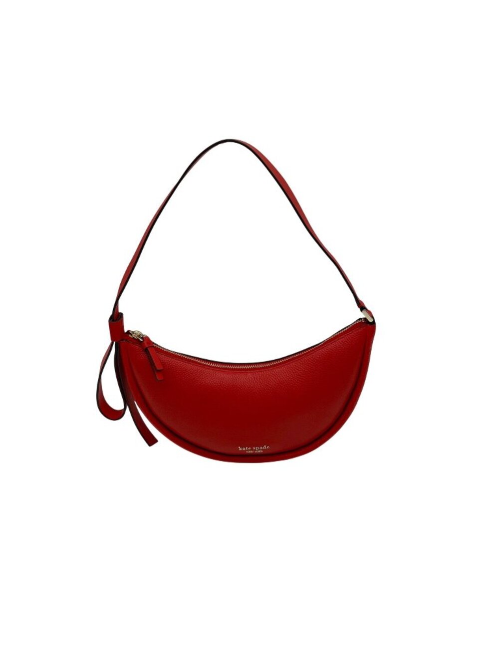 Kate Spade Red Pebbled Leather Shoulder Bag